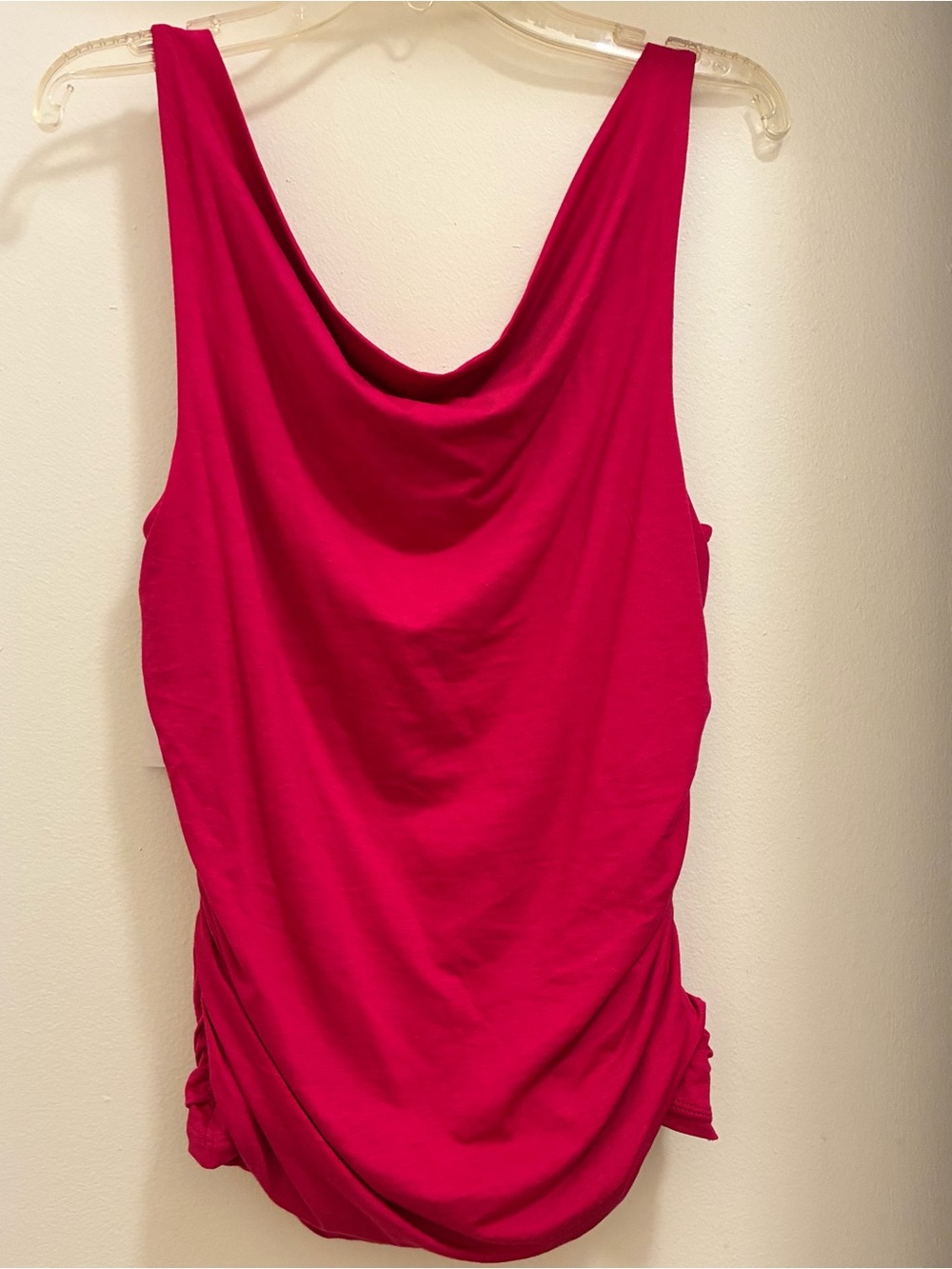 Banana Republic Women’s Fuchsia Ruched Tank Top